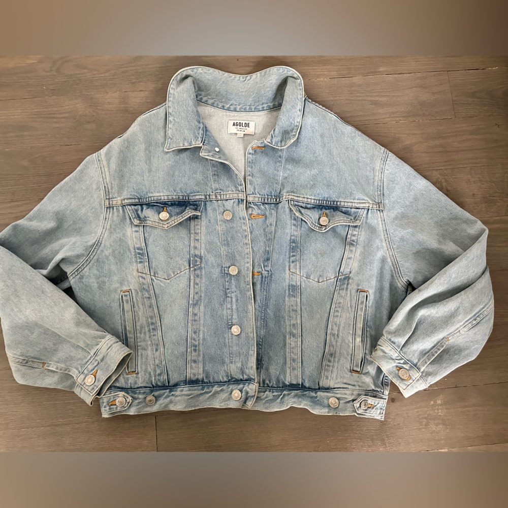 AGolde- Light Wash- Charli Vintage Denim Jacket- Size L